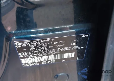 2018 Toyota Rav4 Le из США, поврежденный, VIN JTMZFREV4JJ746879